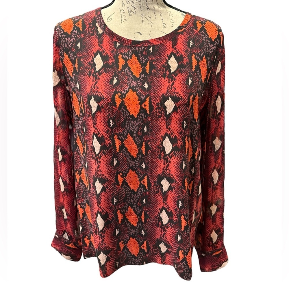 Equipment Silk Blouse Sz Medium
